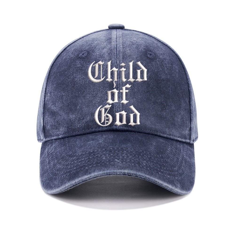 Child Of God Christian Washed Hat