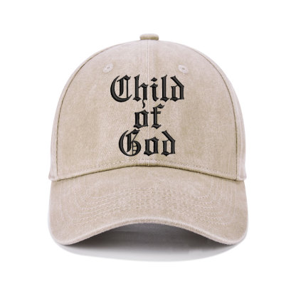 Child Of God Christian Washed Hat