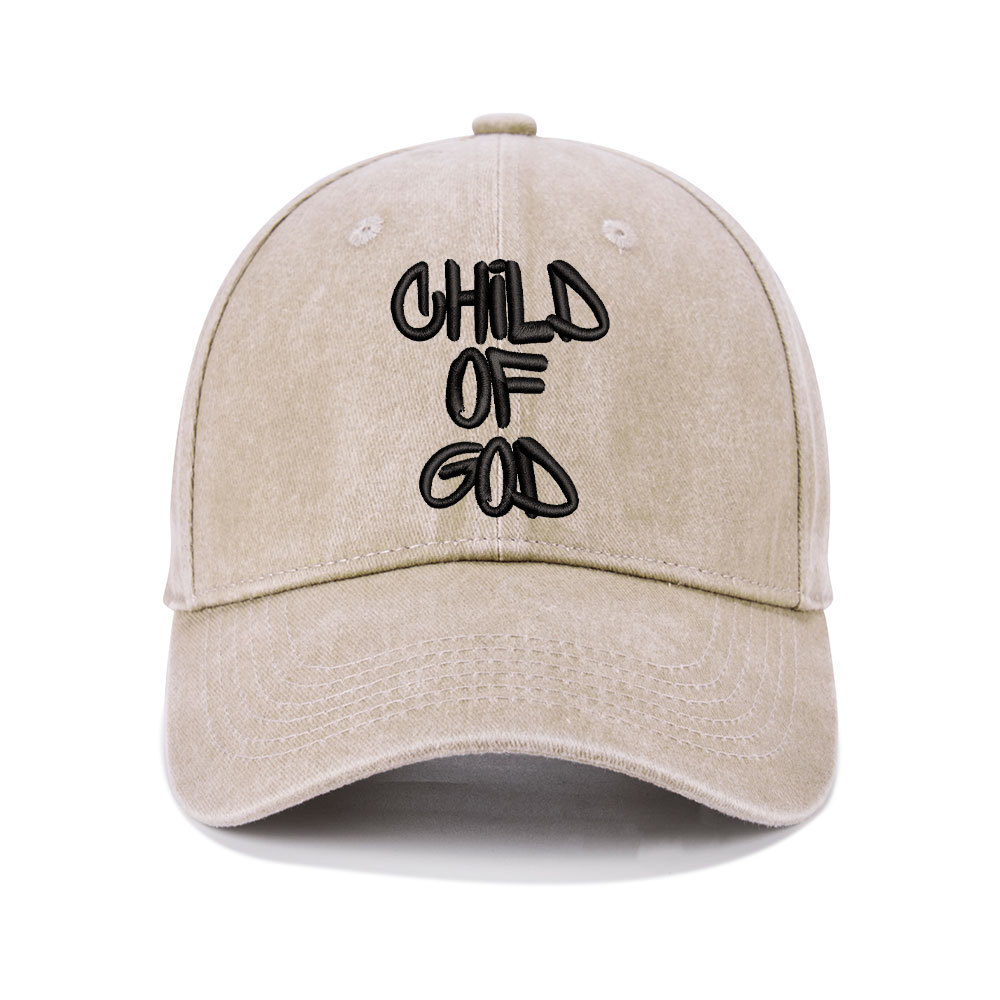 Child Of God Christian Washed Hat
