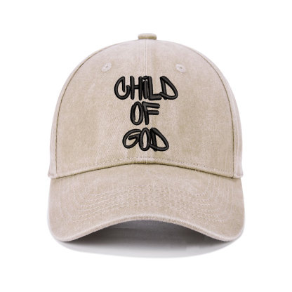 Child Of God Christian Washed Hat