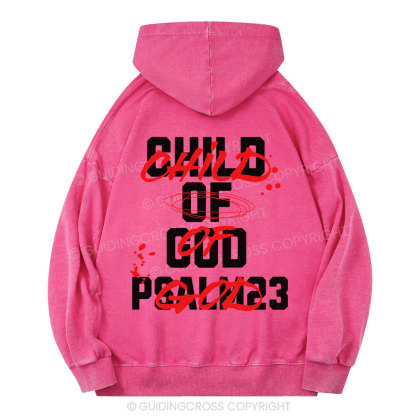 Child Of God Christian Washed Hoodie 