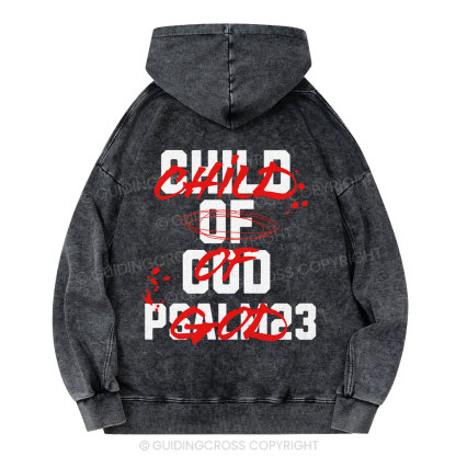 Child Of God Christian Washed Hoodie 