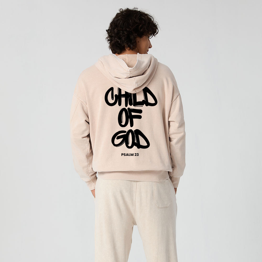 Child Of God Christian Washed Hoodie
