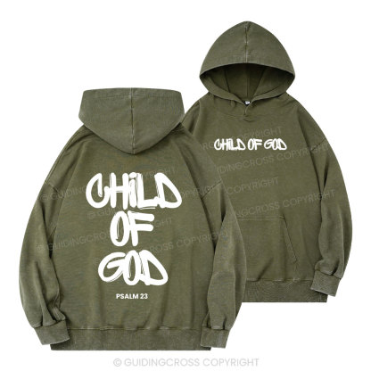 Child Of God Christian Washed Hoodie