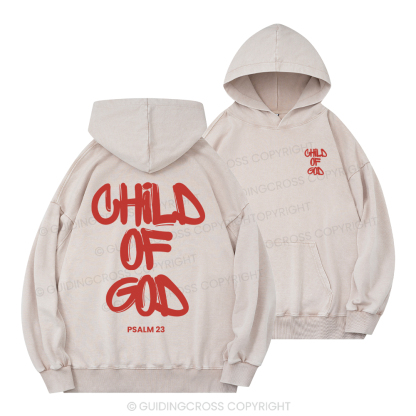 Child Of God Christian Washed Hoodie