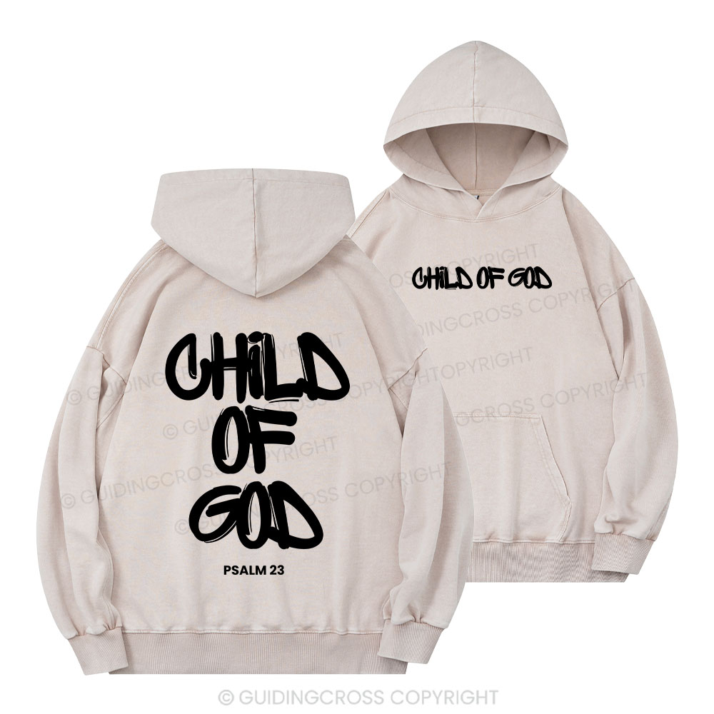 Child Of God Christian Washed Hoodie