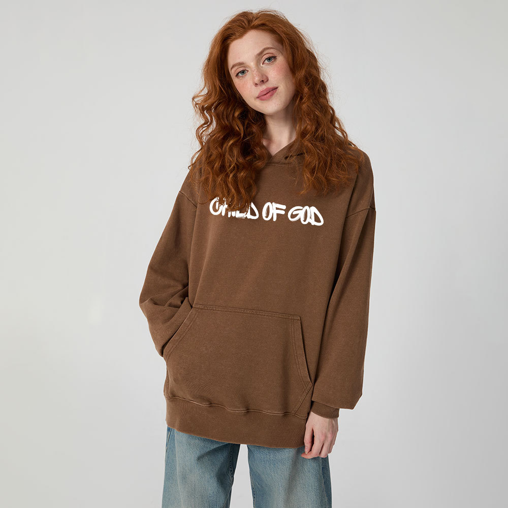 Child Of God Christian Washed Hoodie