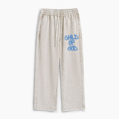 Child Of God Christian Washed Sweatpants 