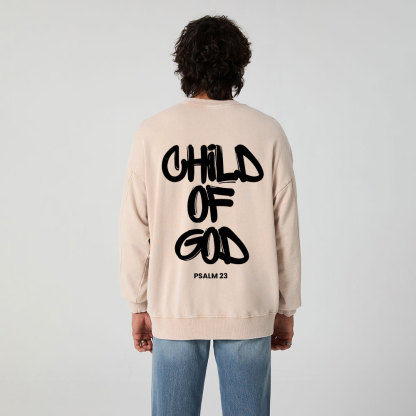 Child Of God Christian Washed Sweatshirt