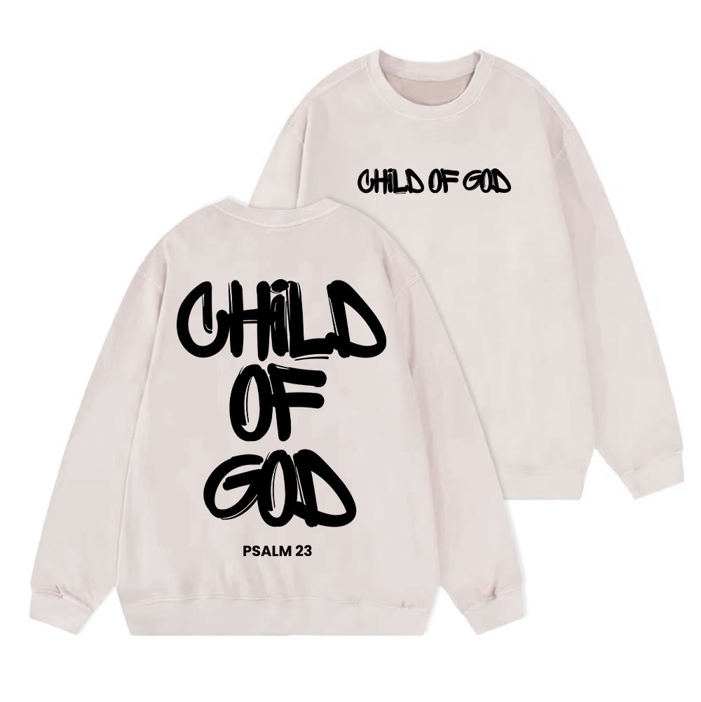 Child Of God Christian Washed Sweatshirt