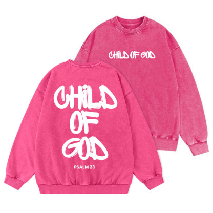 Child Of God Christian Washed Sweatshirt