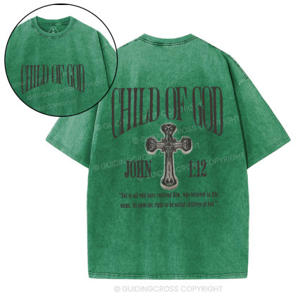 Child Of God Christian Washed T-Shirt