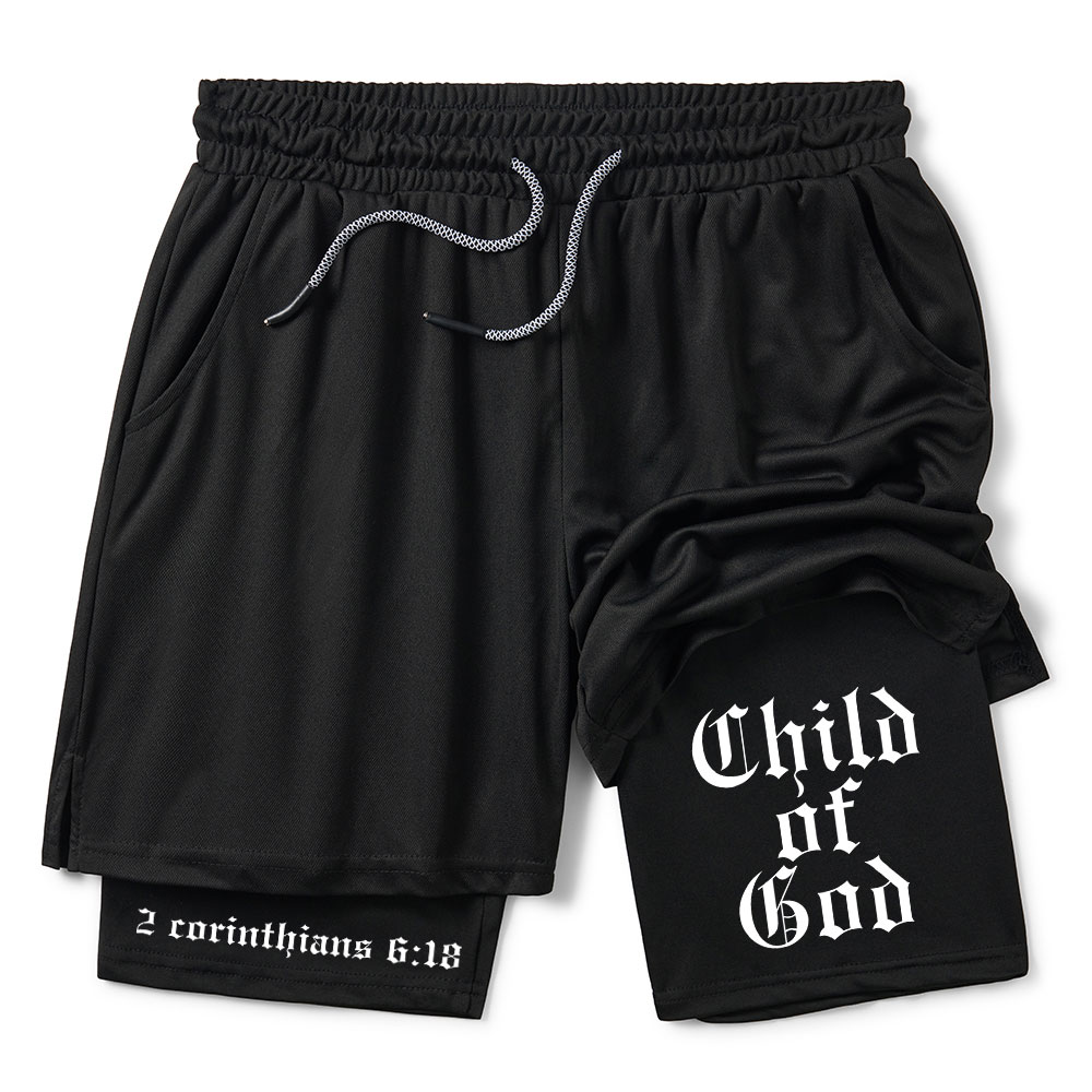 Child Of God Christian Performance Shorts