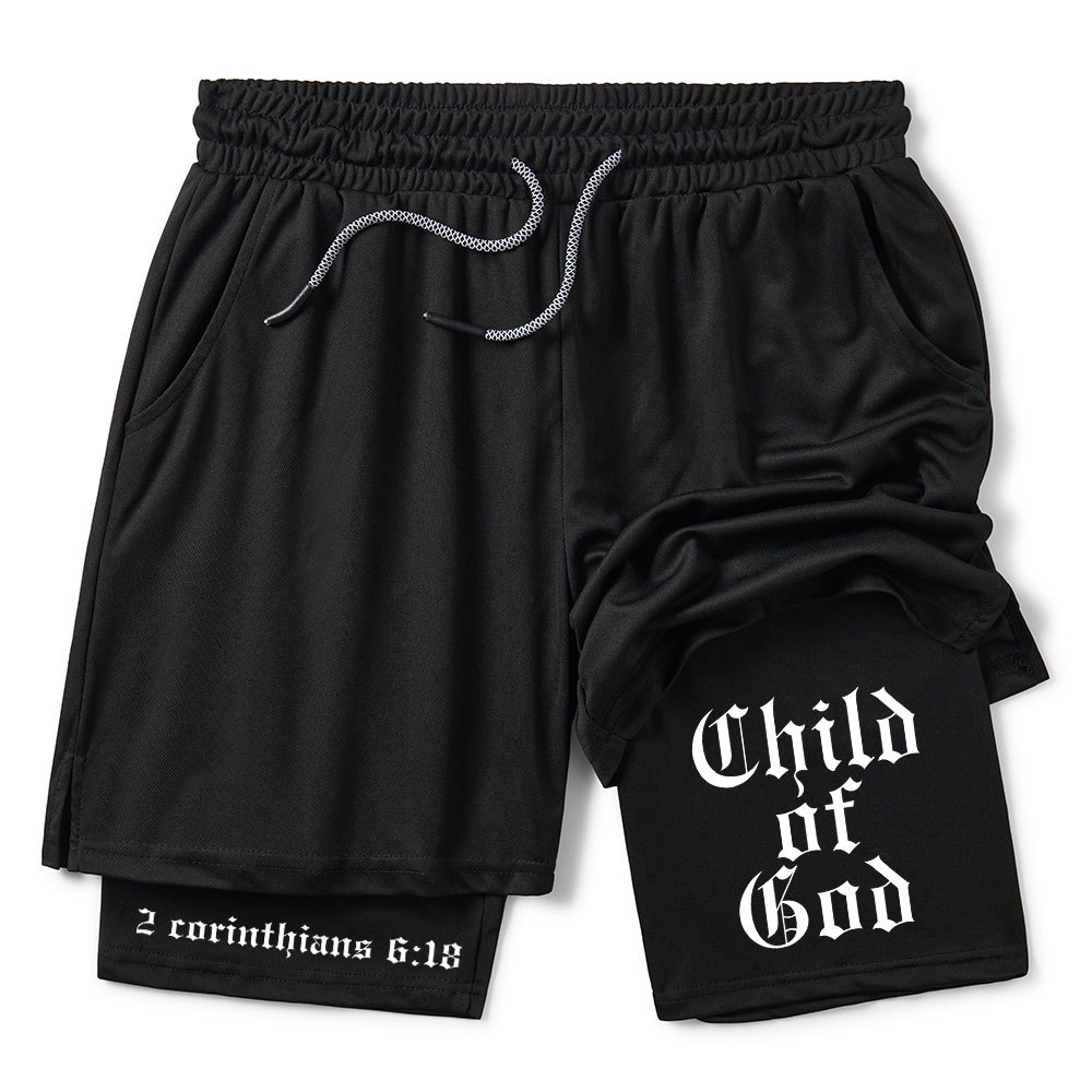 Child Of God Christian Performance Shorts