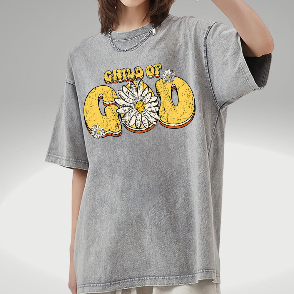 Child Of God Christian Washed T-Shirt