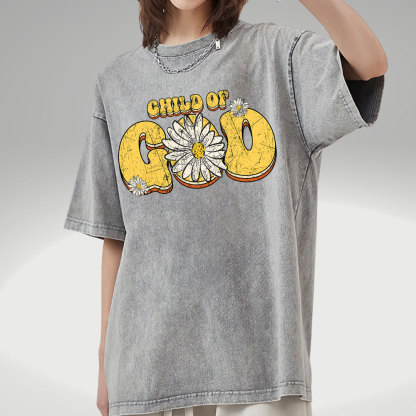 Child Of God Christian Washed T-Shirt