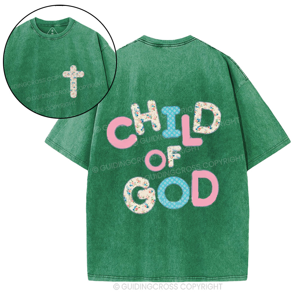 Child Of God Christian Washed T-Shirt