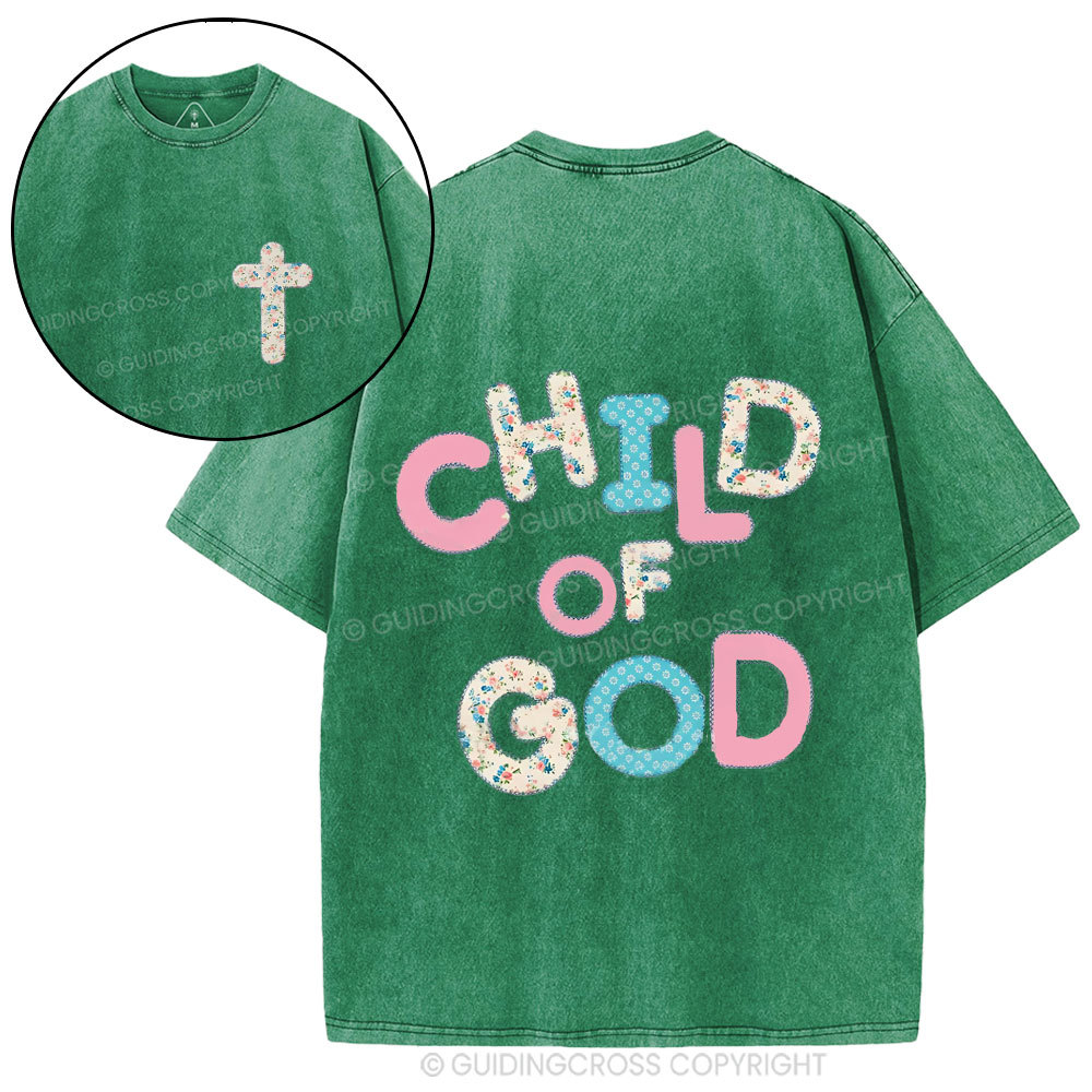 Child Of God Christian Washed T-Shirt