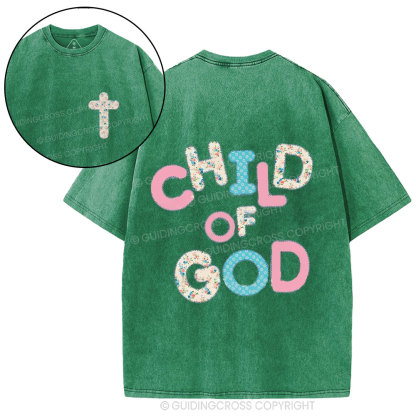 Child Of God Christian Washed T-Shirt