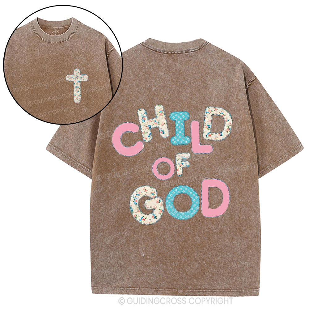 Child Of God Christian Washed T-Shirt