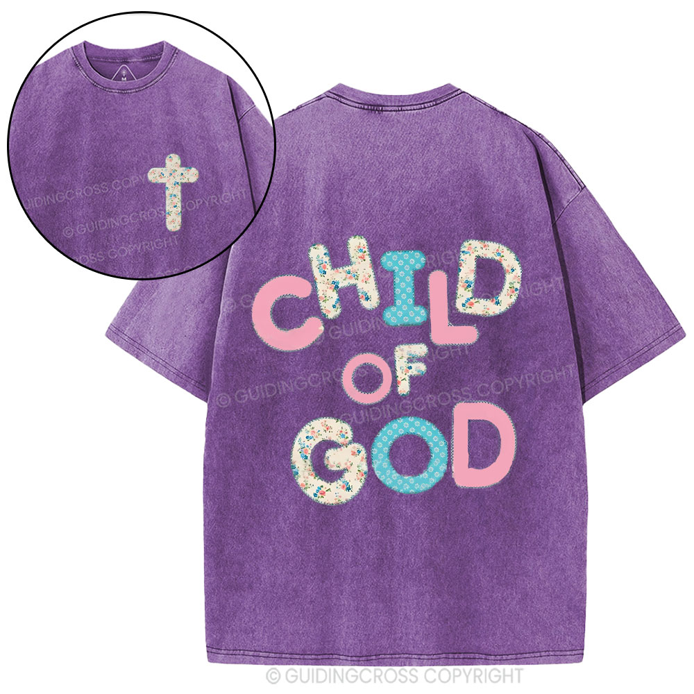 Child Of God Christian Washed T-Shirt