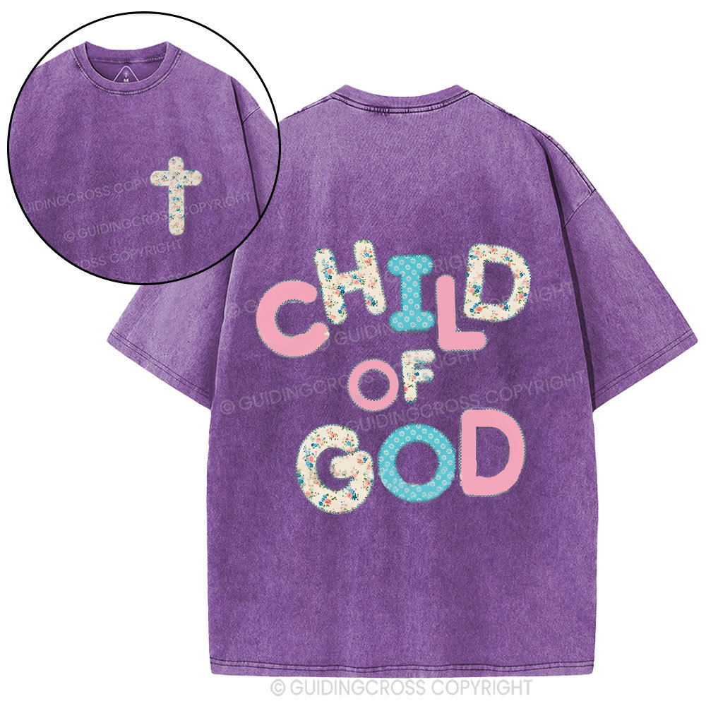 Child Of God Christian Washed T-Shirt