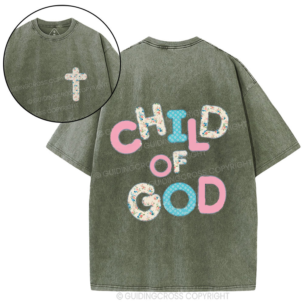 Child Of God Christian Washed T-Shirt