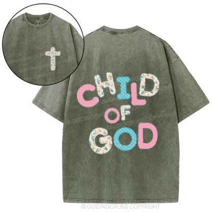 Child Of God Christian Washed T-Shirt