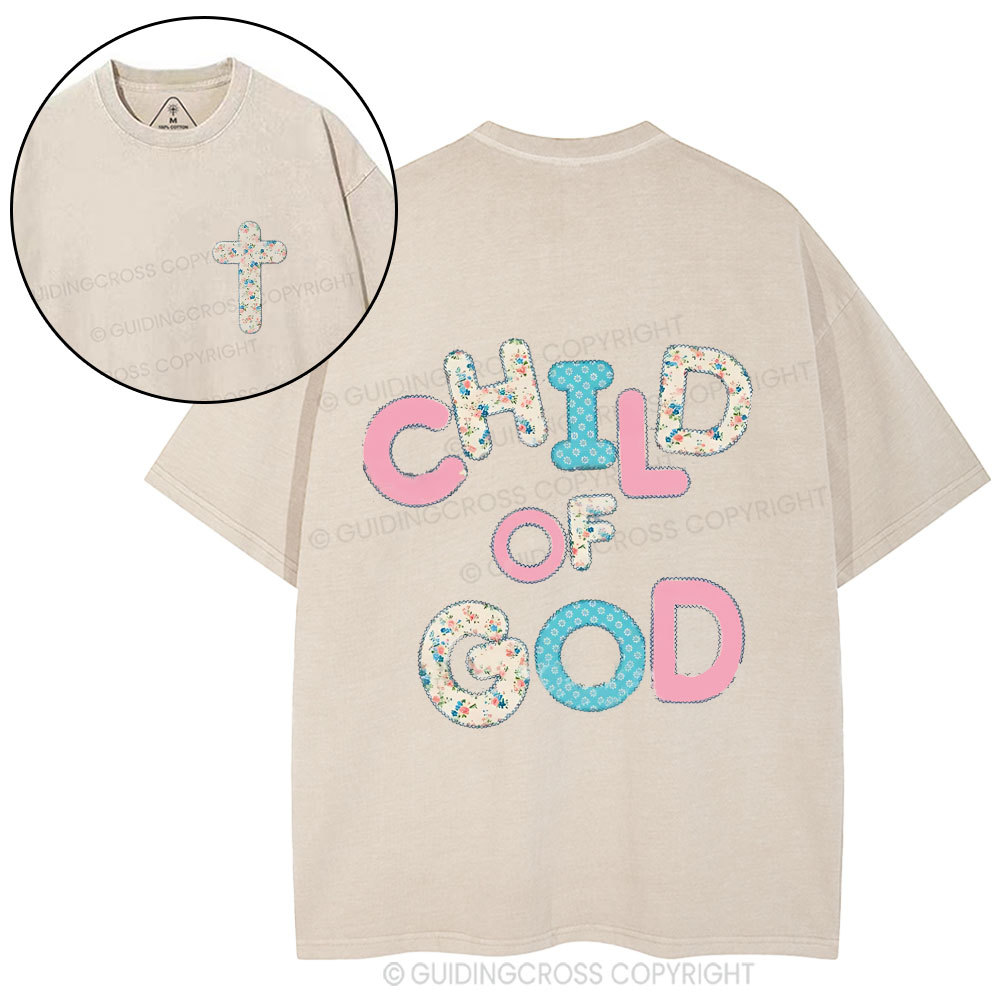 Child Of God Christian Washed T-Shirt