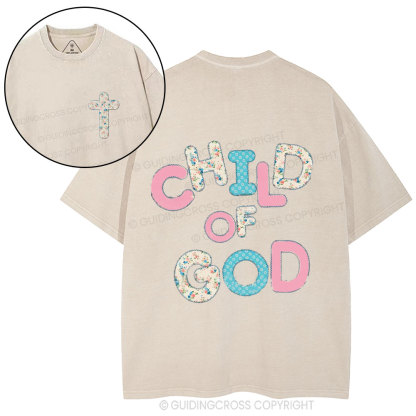 Child Of God Christian Washed T-Shirt