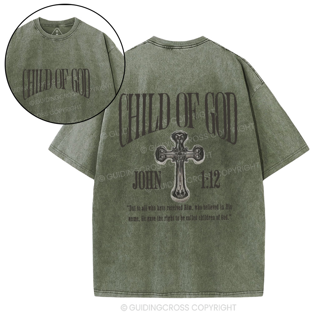 Child Of God Christian Washed T-Shirt