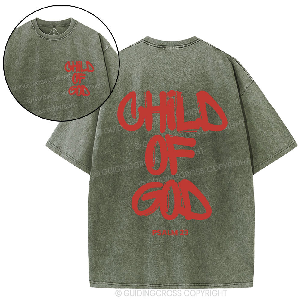 Child Of God Christian Washed T-Shirt