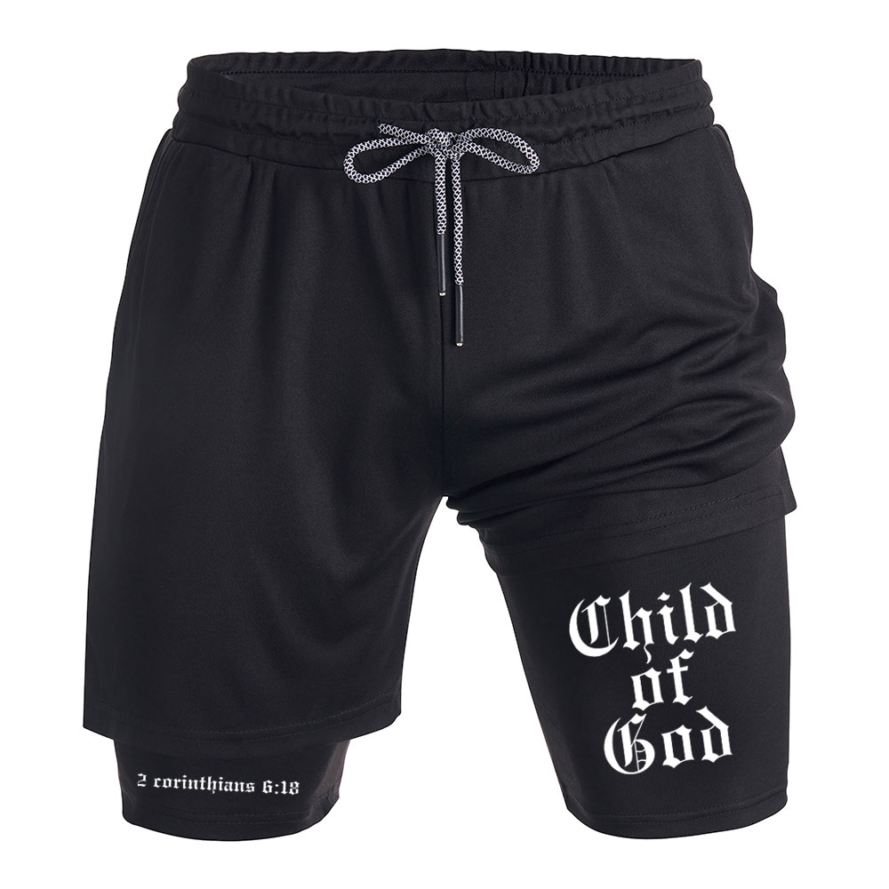 Child Of God Christian Performance Shorts