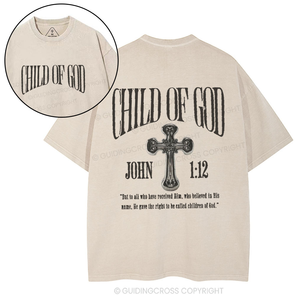 Child Of God Christian Washed T-Shirt
