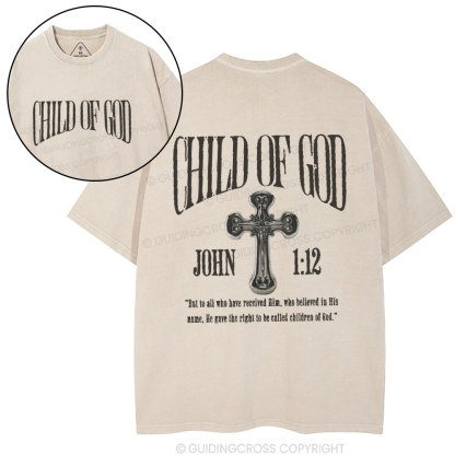 Child Of God Christian Washed T-Shirt