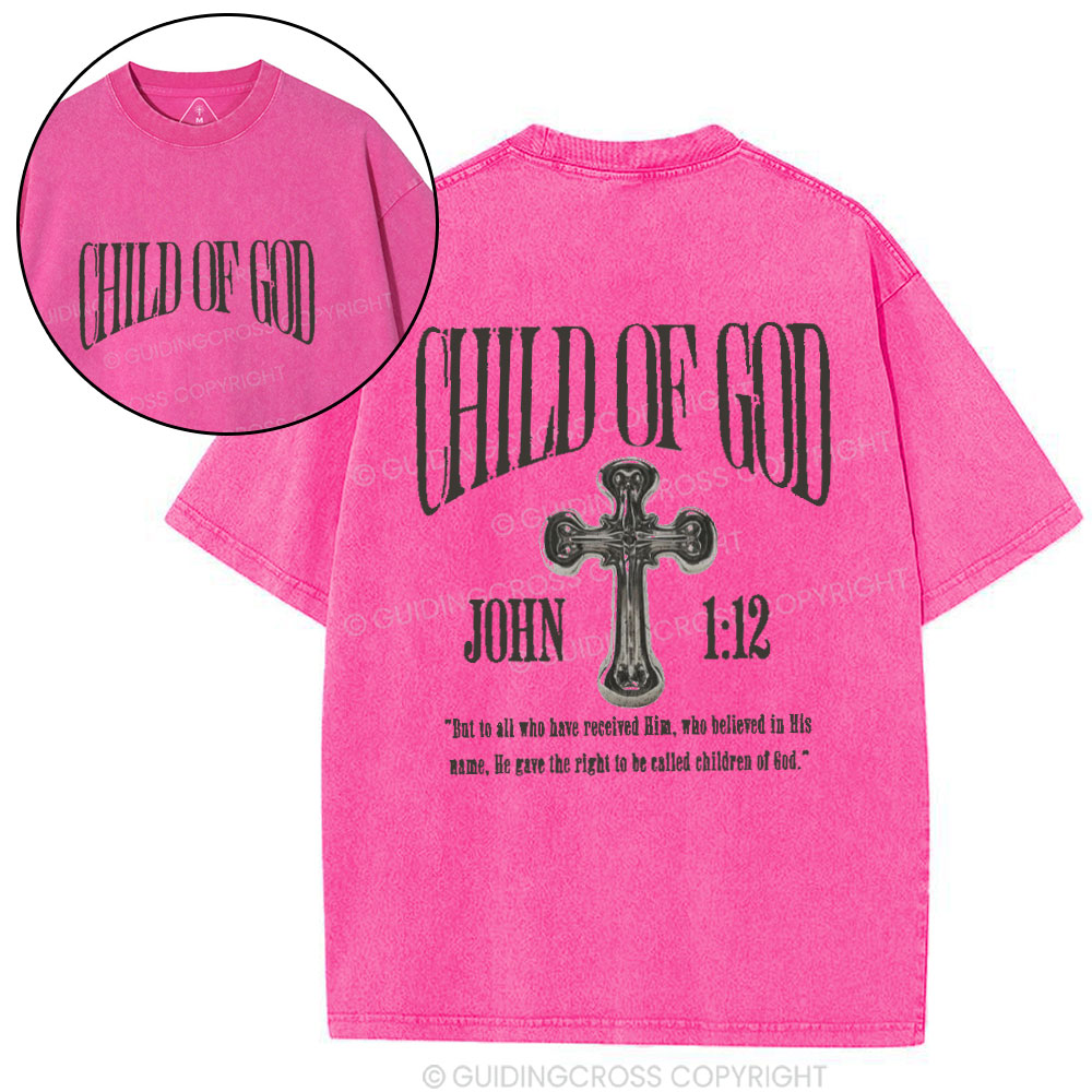Double-sided sample washed T-Shirt Sale - GuidingCross