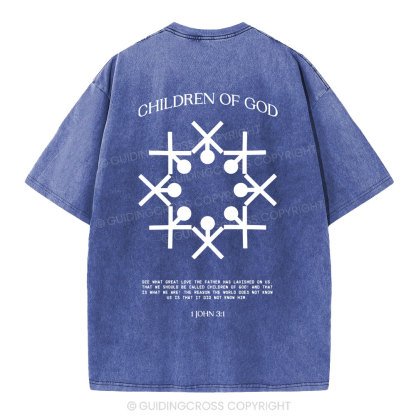 Child Of God Christian Washed T-Shirt
