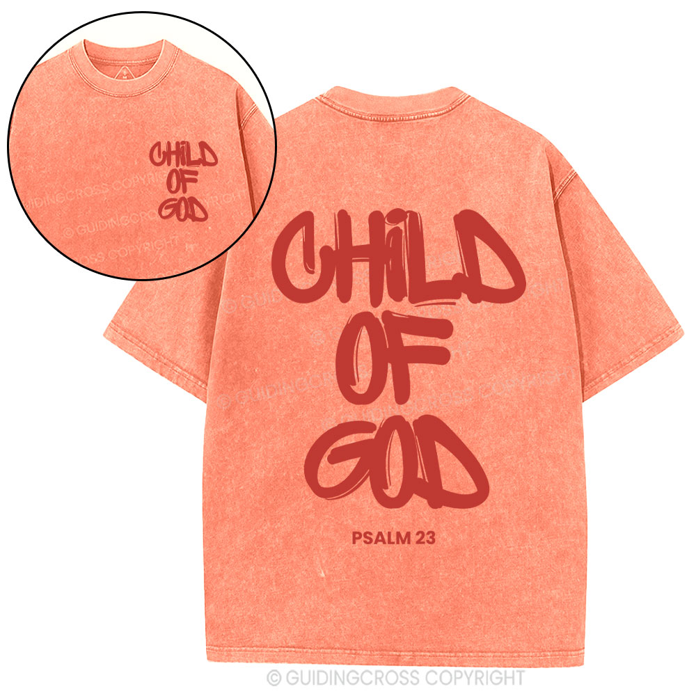 Child Of God Christian Washed T-Shirt