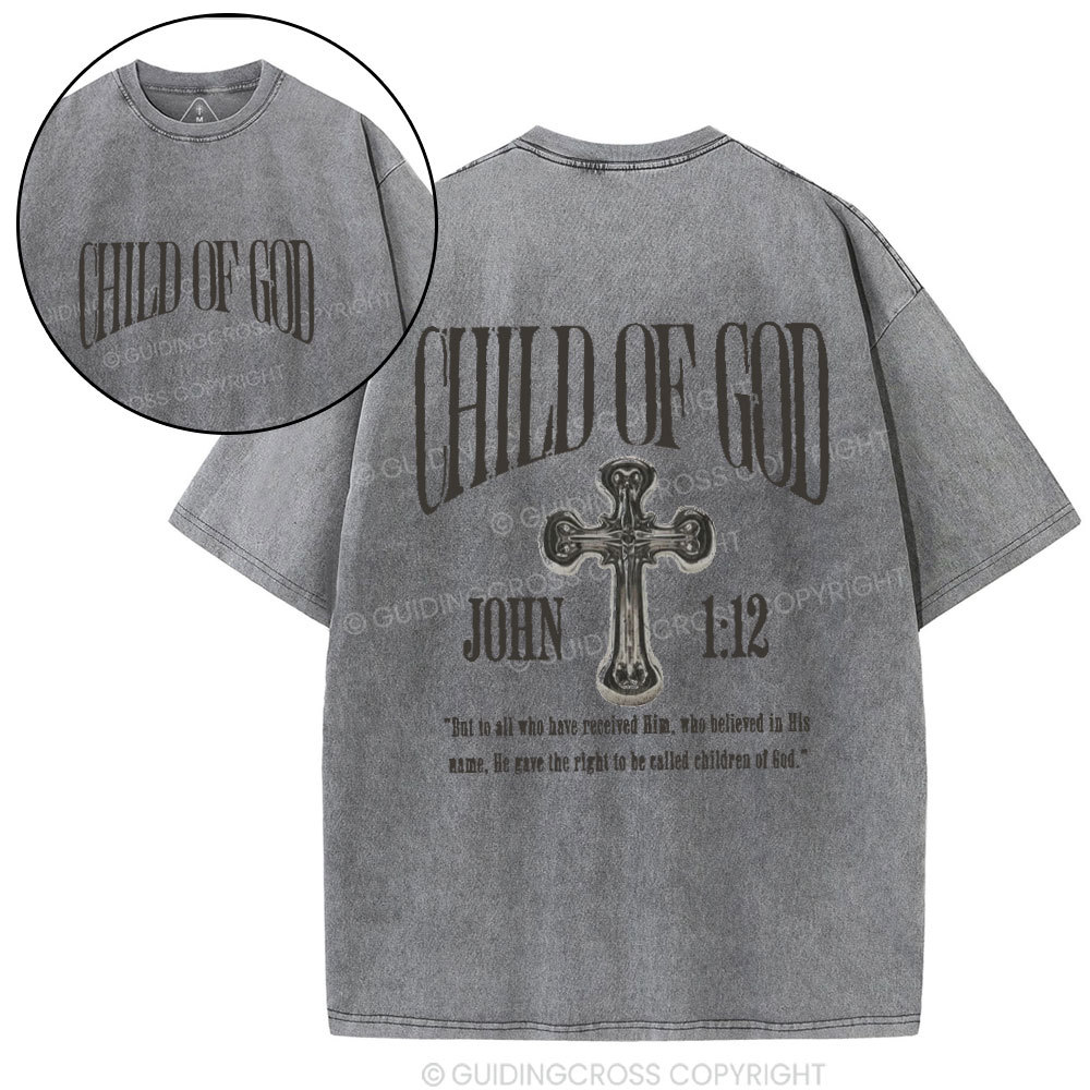 Child Of God Christian Washed T-Shirt