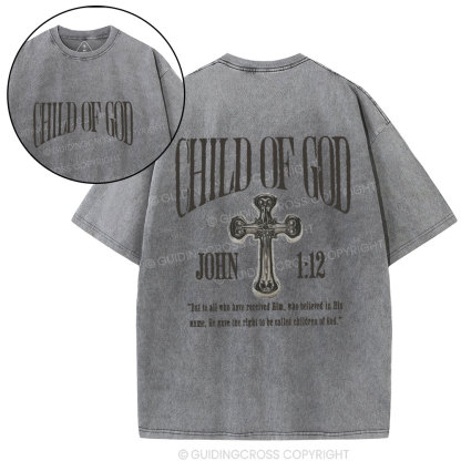 Child Of God Christian Washed T-Shirt