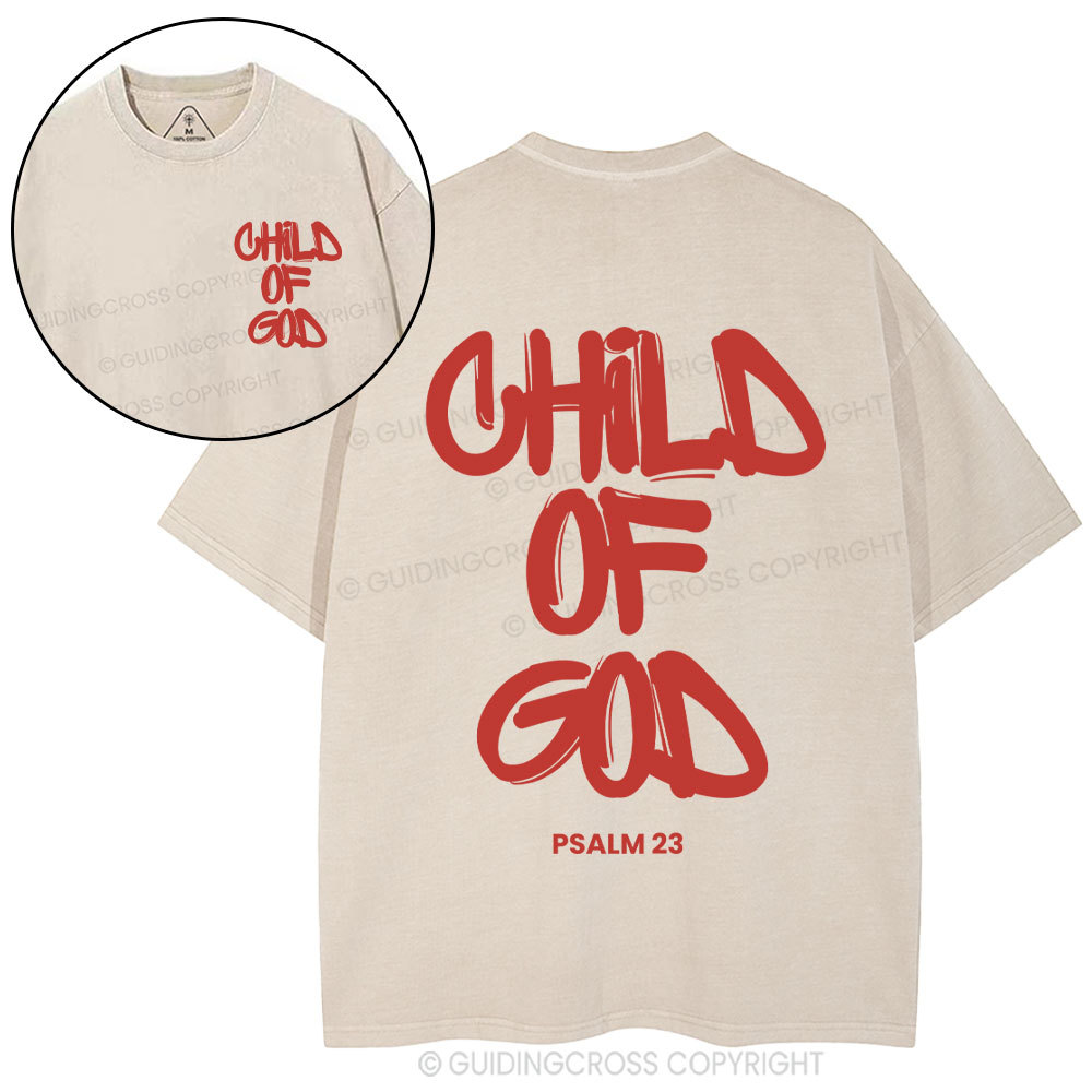 Child Of God Christian Washed T-Shirt