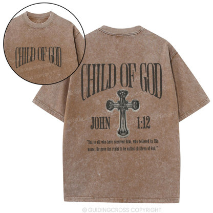 Child Of God Christian Washed T-Shirt