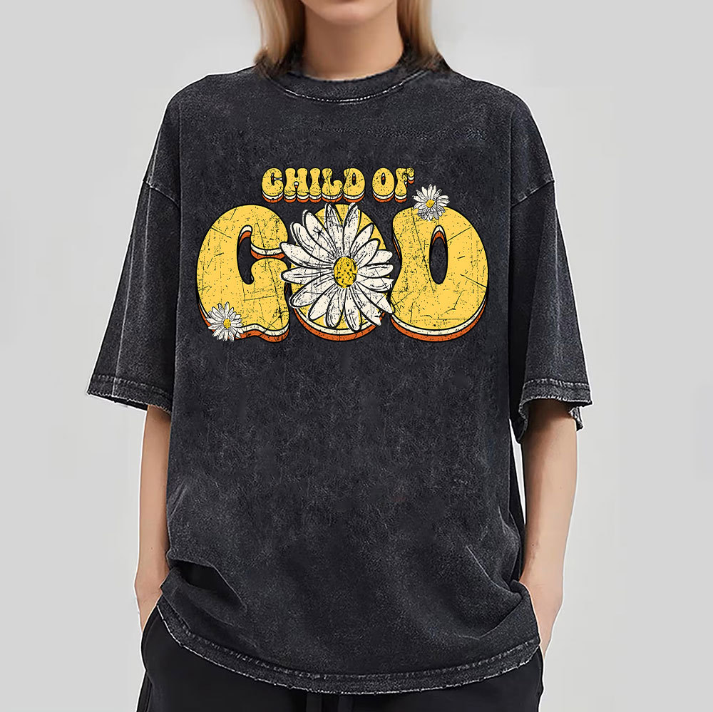 Child Of God Christian Washed T-Shirt
