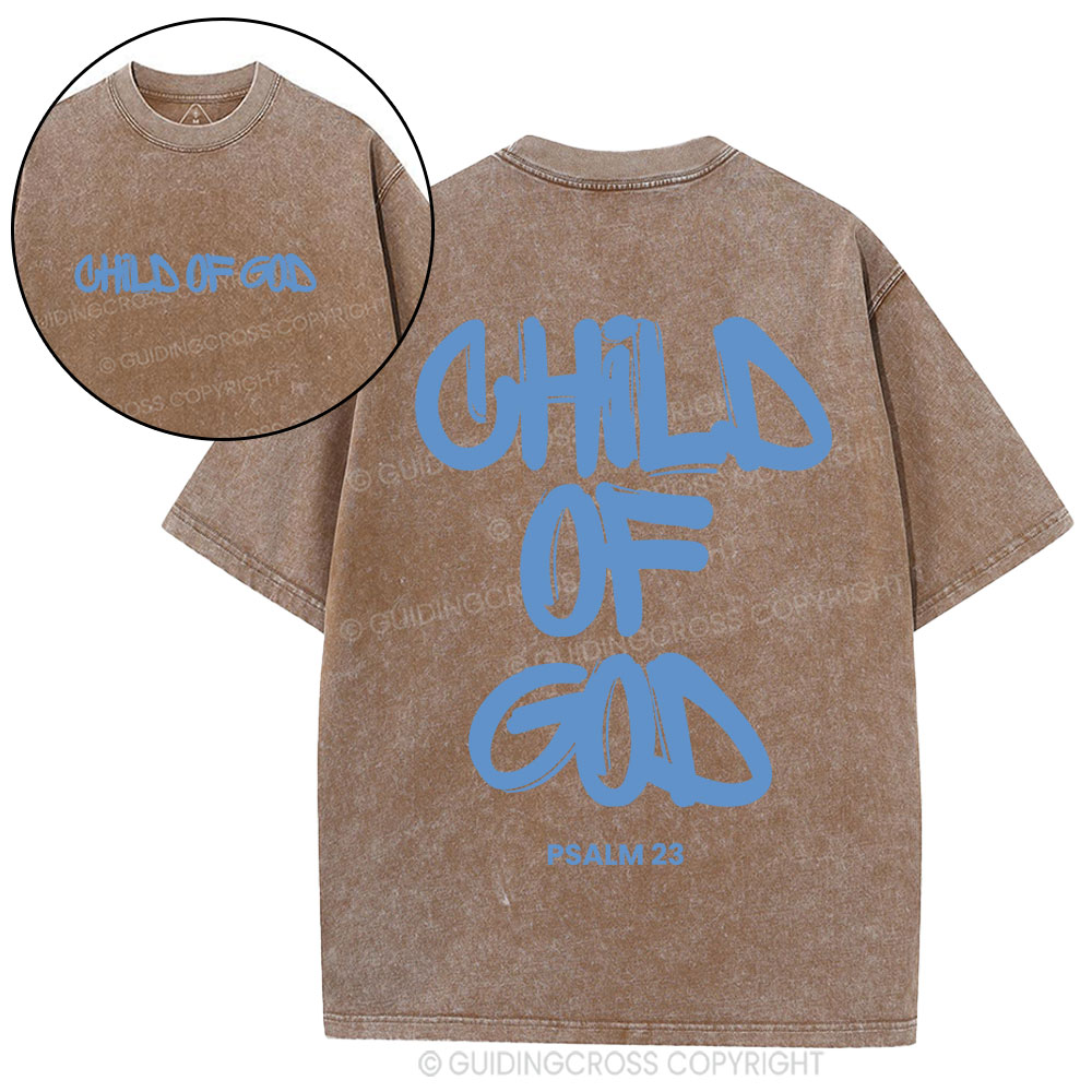 Child Of God Christian Washed T-Shirt