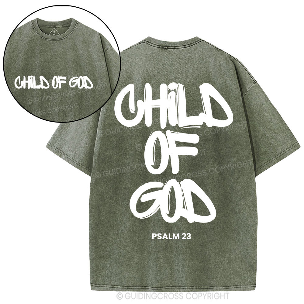 Child Of God  Christian Washed T-Shirt