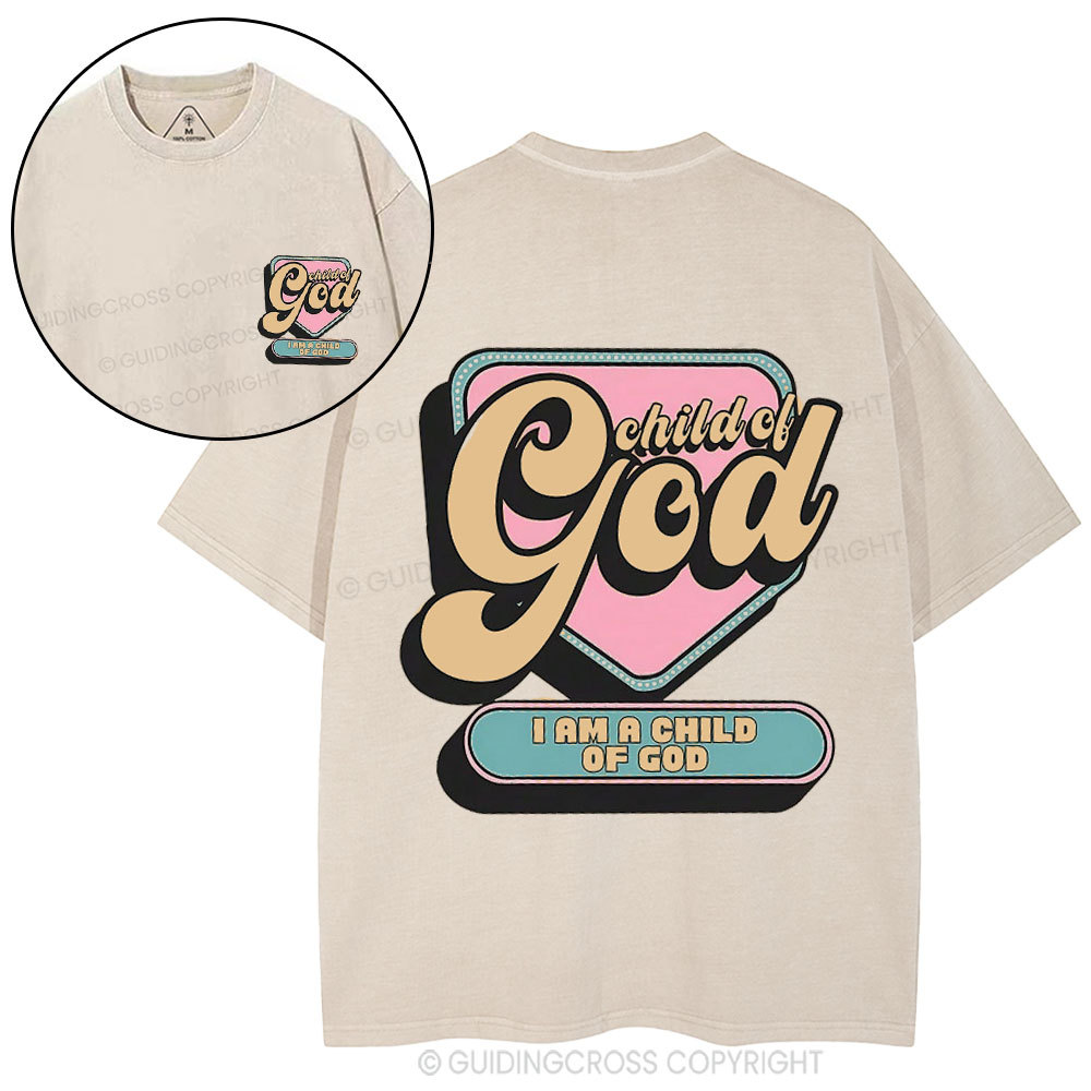 Child Of God Christian Washed T-Shirt