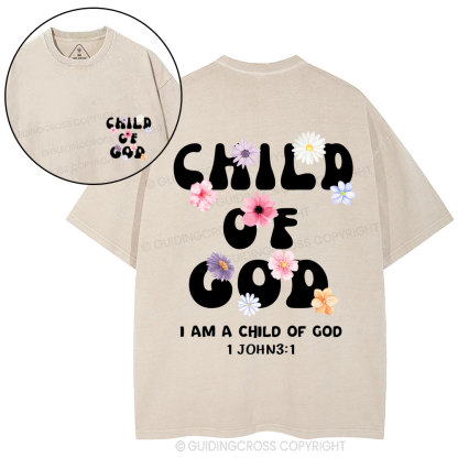 Child Of God Christian Washed T-Shirt