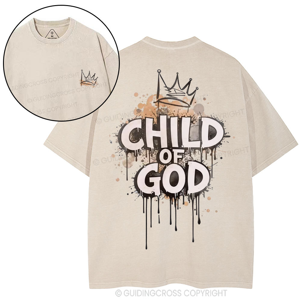 Child Of God Christian Washed T-Shirt
