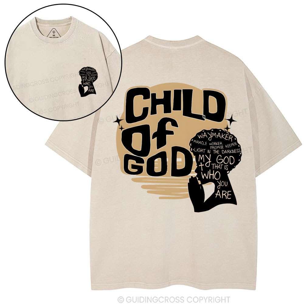 Child Of God Christian Washed T-Shirt