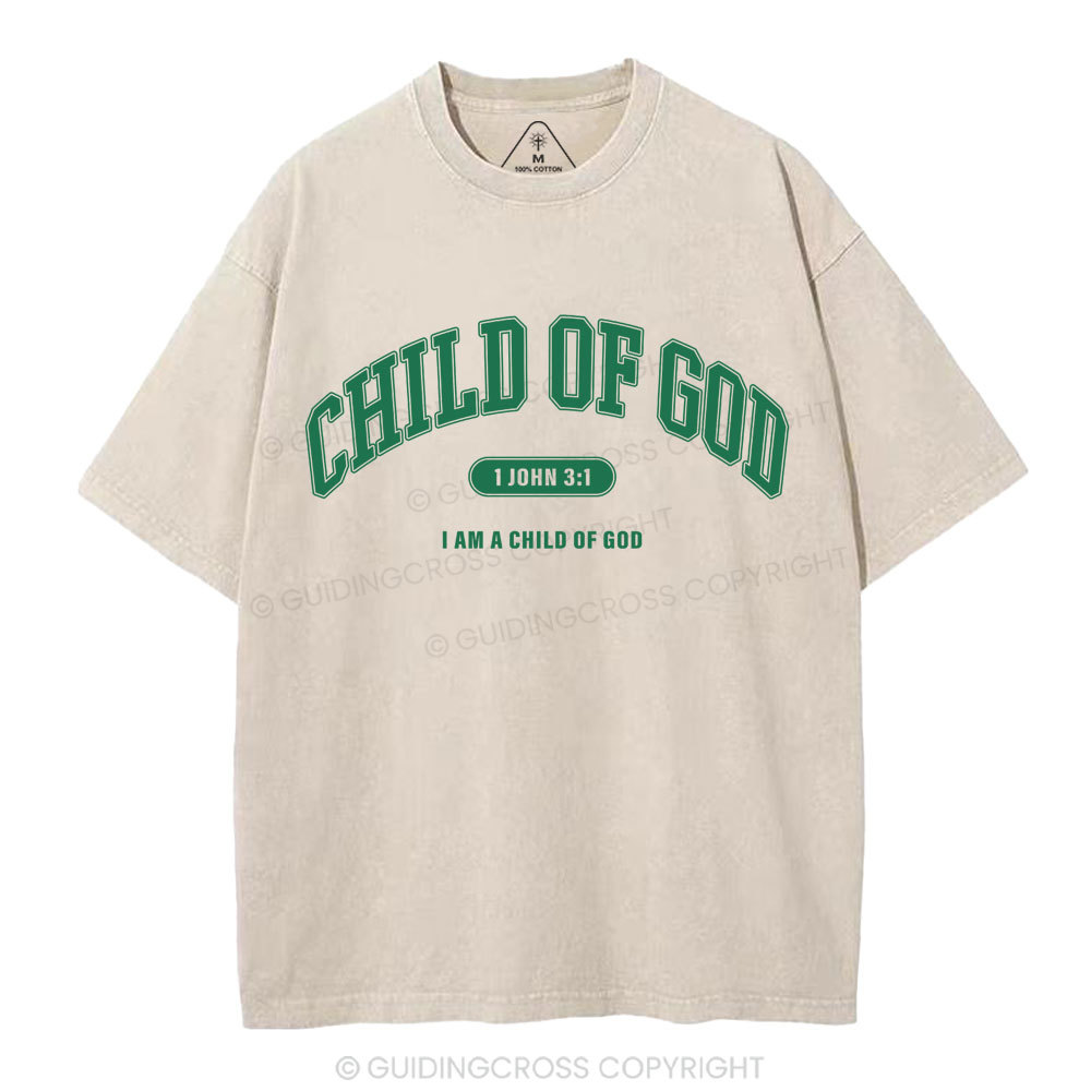 Child Of God Christian Washed T-Shirt